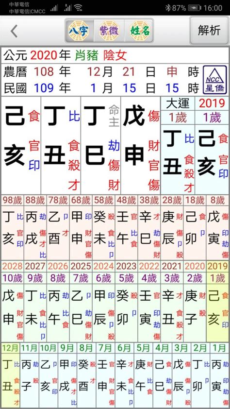 星僑 八字|NCC